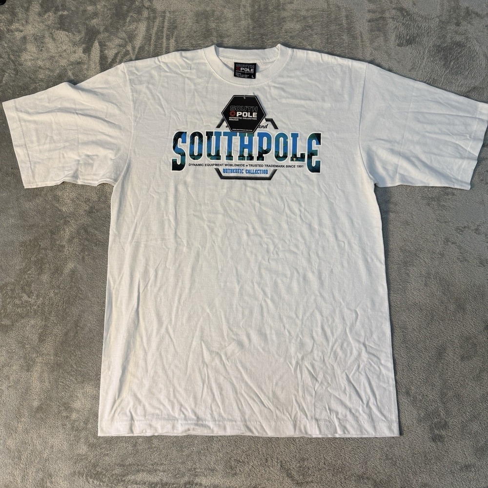 NWT Southpole Graphic T-Shirt Mens Size Large White New